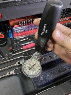 Snap on torq meter