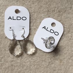 Aldo ring & earring bundle