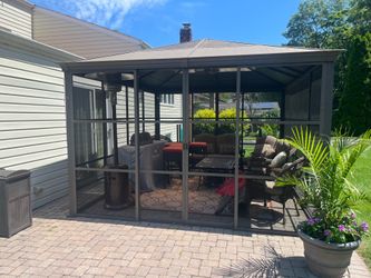 Used outdoor screened gazebo