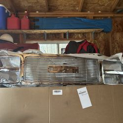 1(contact info removed) GMC C1500 Sierra SLE - Grille Assembly, Chrome Shell For Models with Dual Headlights
