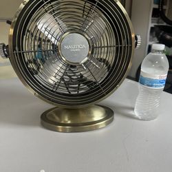 Table Top Gold Metal Nostalgia Fan 