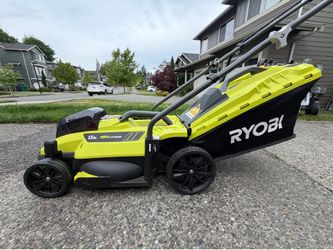 Ryobi ONE+ 18V 13-inch cordless battery walk-behind push lawn mower