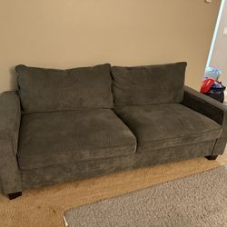 Reid Grey Fabric 80" Sofa | Track Arms