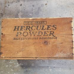 Vintage Dynamite  Box Hercules High Explosives