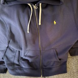 Men’s XXL Blue Ralph Lauren Polo Zip Up Sweat Jacket