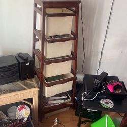 Tall Shelf With Storage 