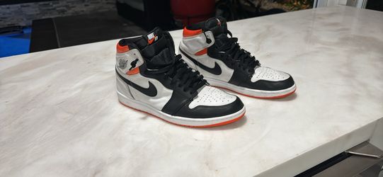 Nike Air Jordan 1 High Black White Orange Size 13 Men