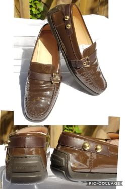 Auth Louis Vuitton unisex slip on Loafers shoes