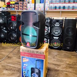 Bluetooth Speaker Karaoke ❗️12" Woofer - 3000w - Long Rechargeable 🔋 - Ready For Parties 🎊 