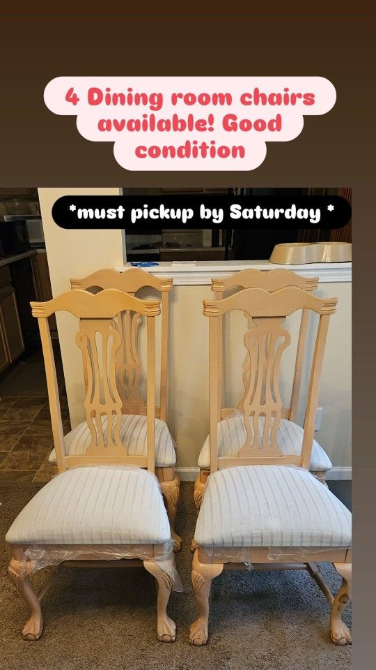 4 Dining Room Table Chairs
