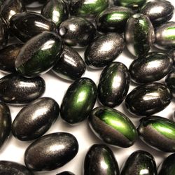 Beads For Jewelry Makers: Dark Green Iridescent