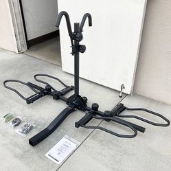 $99 (New in box) Heavy Duty 2-Bike Rack, Wobble Free Tilting Electric Bicycle Carrier 160lbs Capacity, 2” Hitch