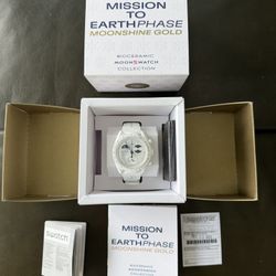 SWATCH x OMEGA Mission To Earthphase Moonshine Gold COLD MOON New 