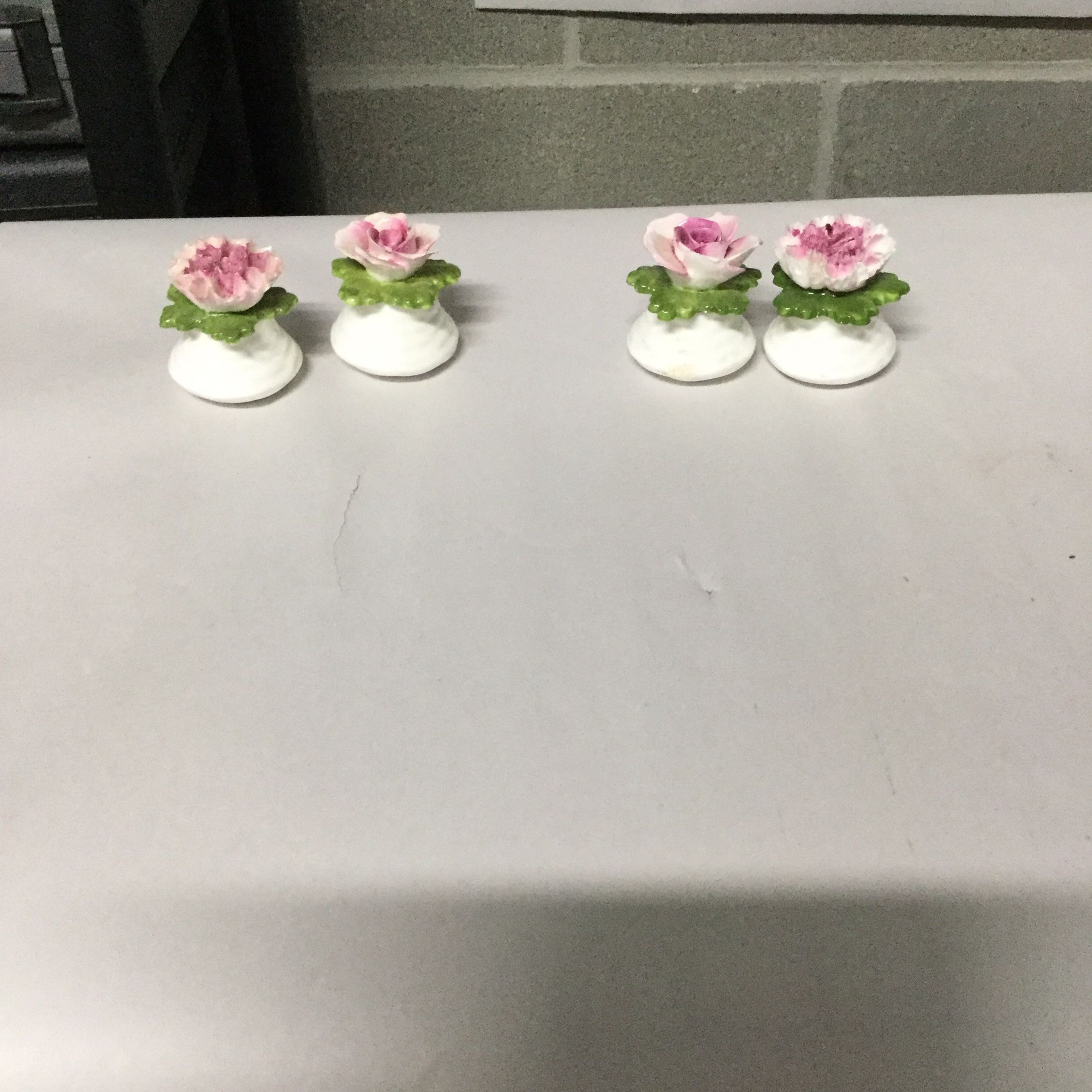 Vintage Aynesley Bone China Salt And Pepper Shakers 