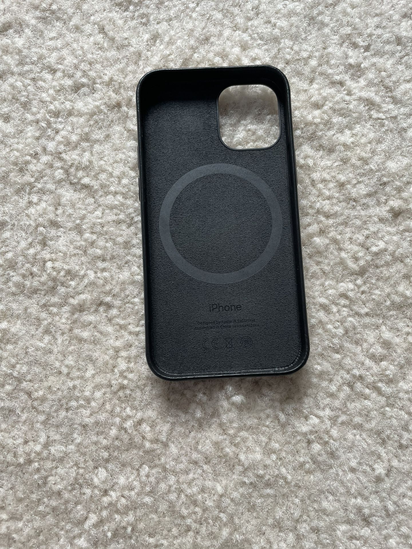 iPhone 12 Mini MagSafe Leather Case - Black