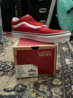 Vans Old Skool Red Size 9