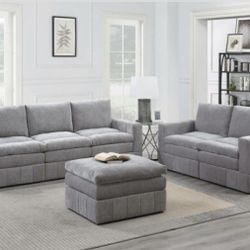 Sofa, Love Seat & Ottoman