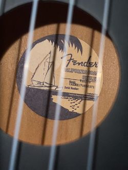 Fender California Coast Venice Ukulele - Black 🎶