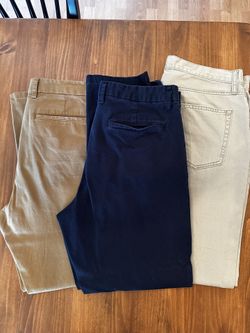 Lot Of Old Navy Mens Chino Pants 32 X30 Excellent 
