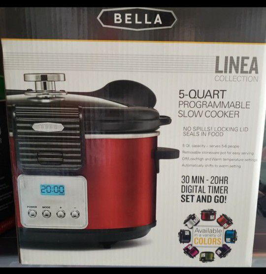 NEW SEALED Bella 5-QUART PROGRAMMABLE SLOW COOKER for Sale in Grnd Vw  Hudsn, NY - OfferUp