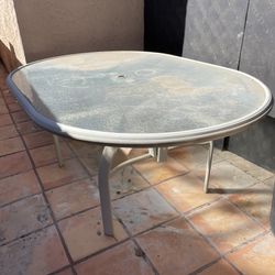 Patio Table And 6 Free Chairs