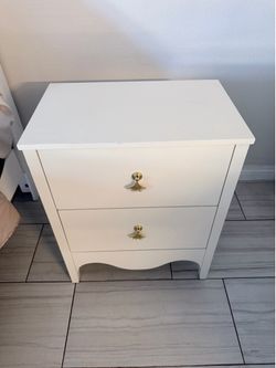 Night stand solid wood pair