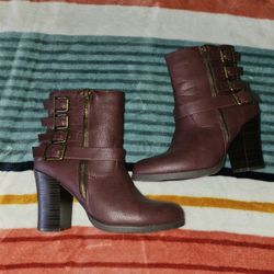 Burgundy Bootie