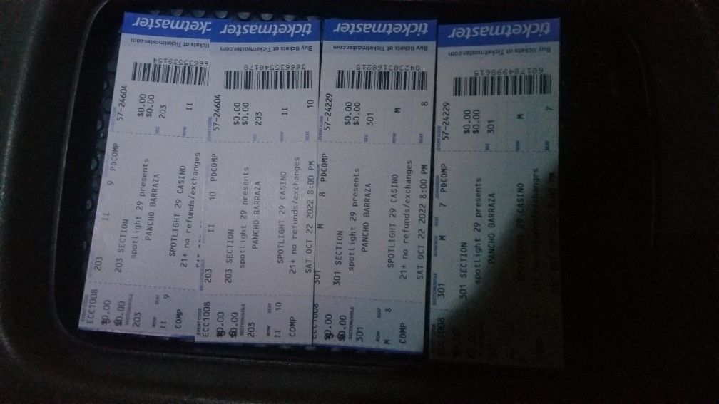 Pancho Barraza Tikets Vip