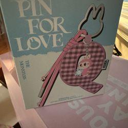 Labubu Pin For Love set With Labubu And Letter 