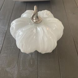White Glass Pumpkin