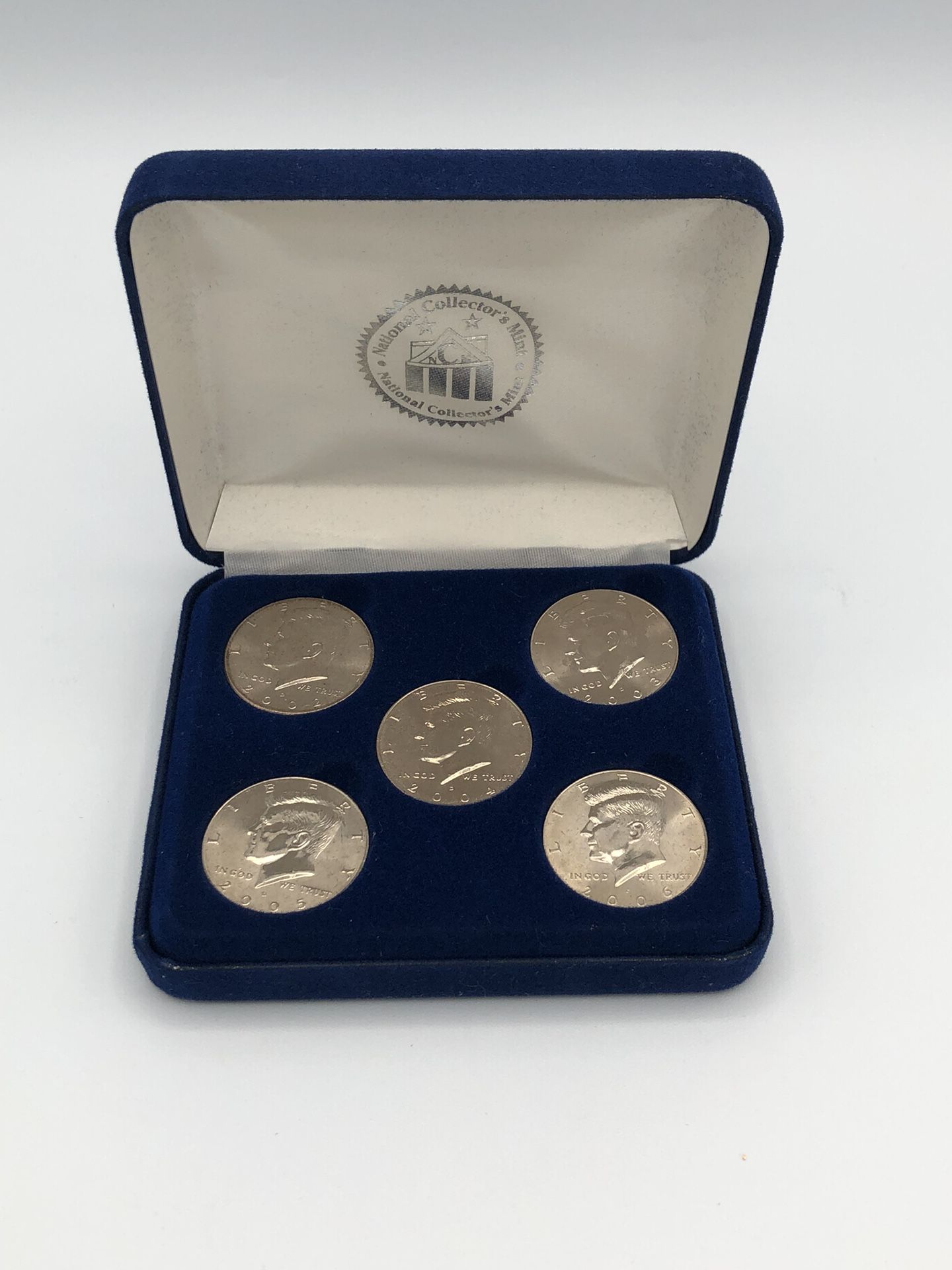 Set Of 5 Kennedy Half Dollars. National Collectors Mint