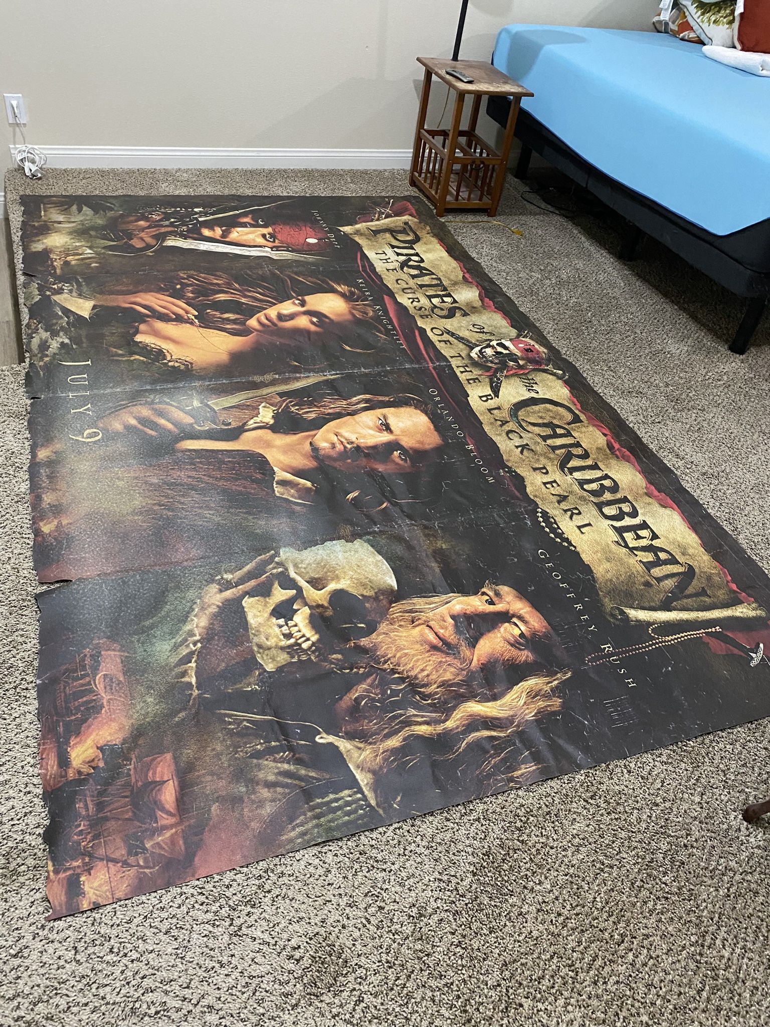 Pirates Of The Caribbean Original Theatrical Vinyl Banner
