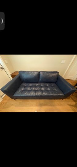 Navy blue couch