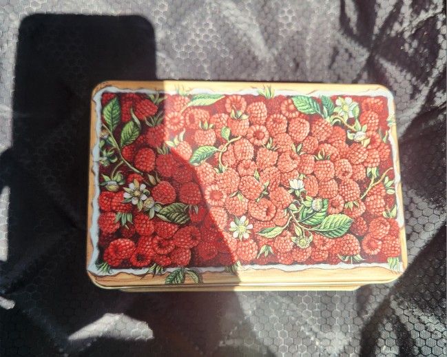 Vintage Raspberry Barnier Candy Tin For Starbucks