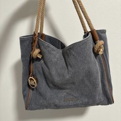 Michael Michael Kors Washed Denim Isla Large Grab Bag