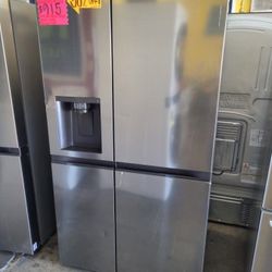 lg side by side counter depth refrigerator 23 cubic feet