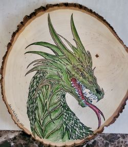 Wooden Dragon Wall Plaque