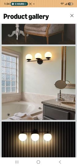 Bathroom Vanity Light, 3-Light Bathroom Light Fixtures Over Mirror