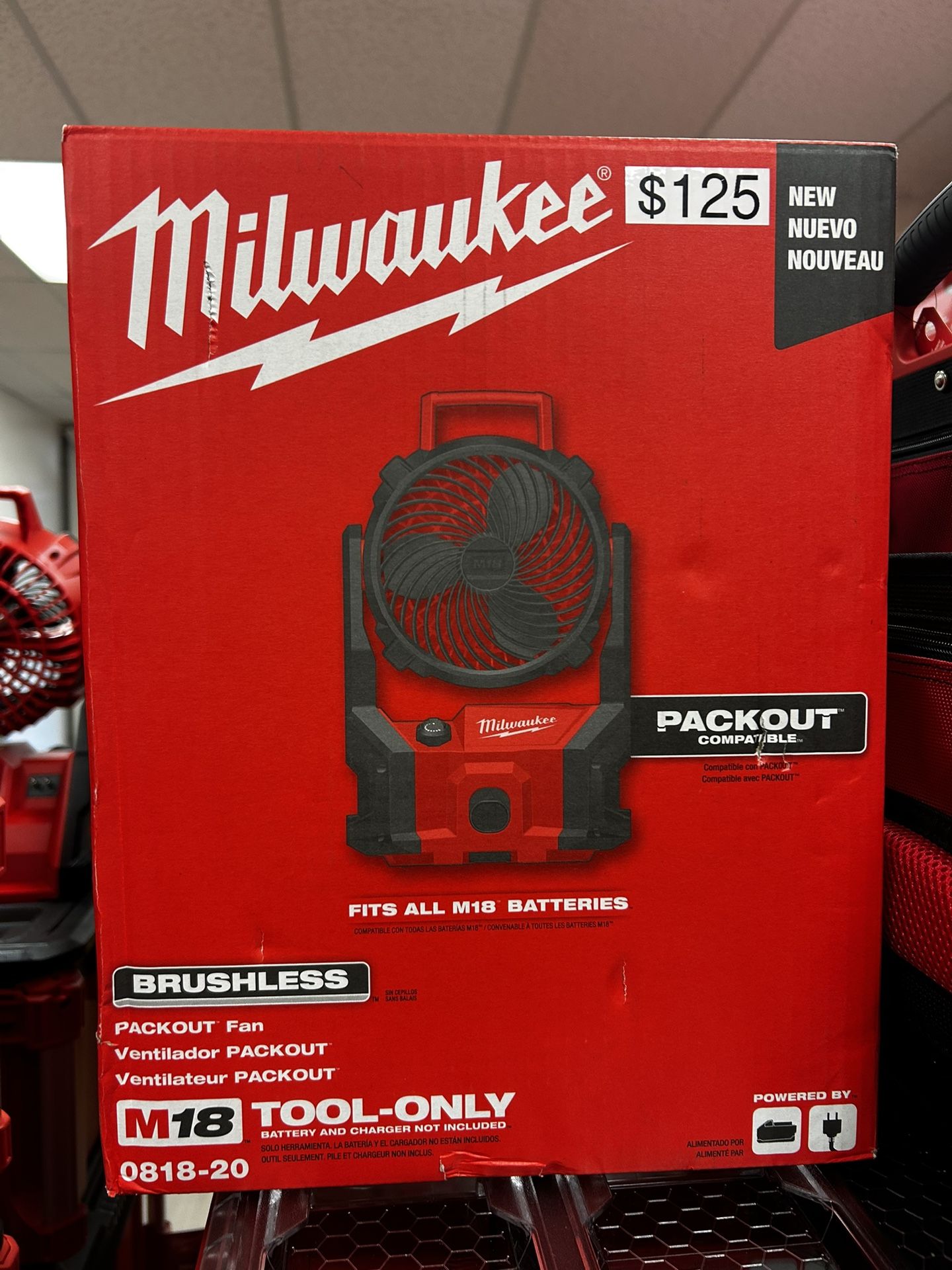 Milwaukee M18 Brushless Packout Fan
