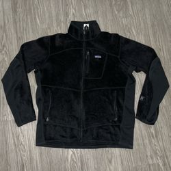 Patagonia Jacket Men's XL R2 Fleece Black Polartec Thermal Regulator Hiking