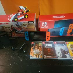 Nintendo Switch With Mario Car Bundle