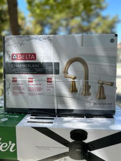 Delta Chamberline Faucet, Delta Faucet, Delta Bathroom Faucet, Widespread Faucet, Widespread Bathroom Faucet, Faucet Bathroom, Bronze Faucet, Faucet D