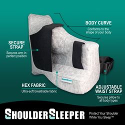 Shoulder sleeper pillow Size Large  Like New