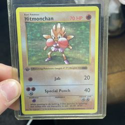 Pokemon 1st Edition Hitmonchan (Base Set)