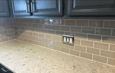 50 Glazed Subway tiles 3 x 6 greige neutral new
