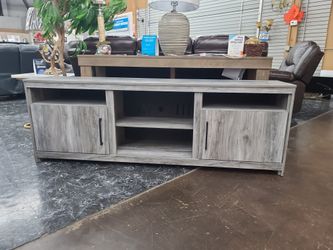 73" Rustic Gray TV Console From Ashley