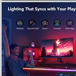 Govee lied neon led rope light for dssks