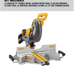 DEWALT 12” Double Bevel Sliding Miter Saw