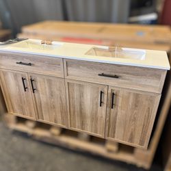 60 Inch Double Sink Cabin