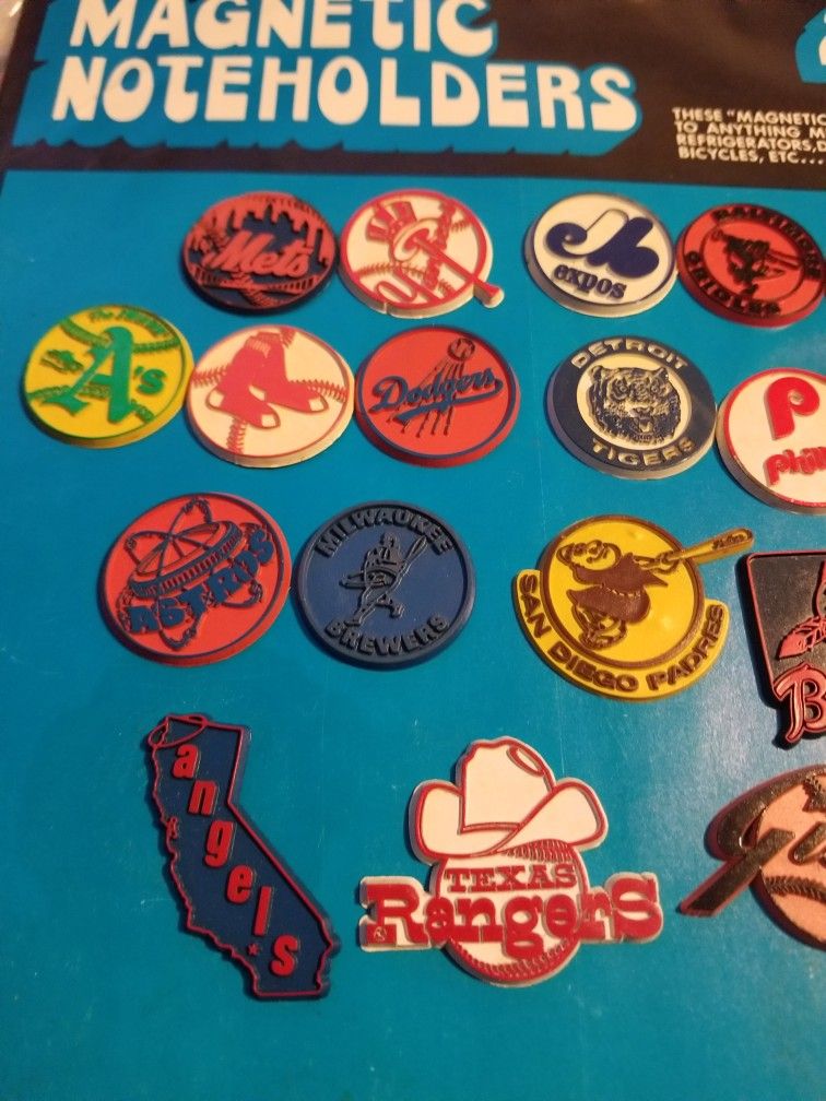 Magnetic Noteholders. Baseball.